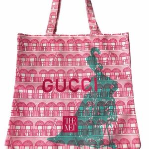 Gucci x The Met Limited Edition Tote Bag – Pink & Green
